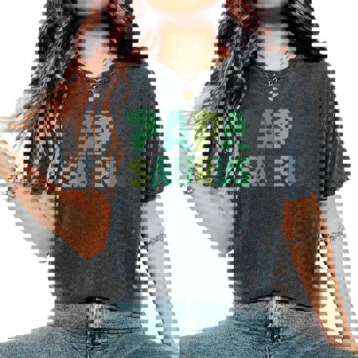 Papaaurus お揃い 家族 誕生日 恐竜 男性 女性 キッズ レディースオーバーサイズコンフォートTシャツ