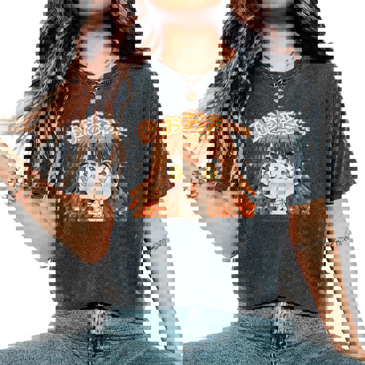 ひなビタスタンプ まり花03「ふおおお…」 レディースオーバーサイズコンフォートTシャツ