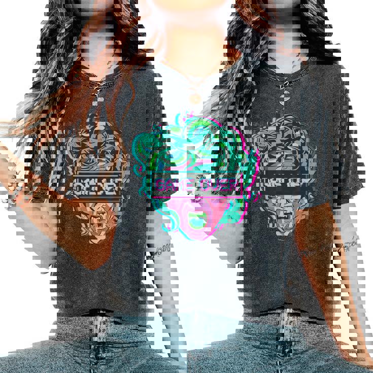 ゲームオーバー・メドゥーサ Alt Indie Aestheticaporwave Egirl Eboy レディースオーバーサイズコンフォートTシャツ