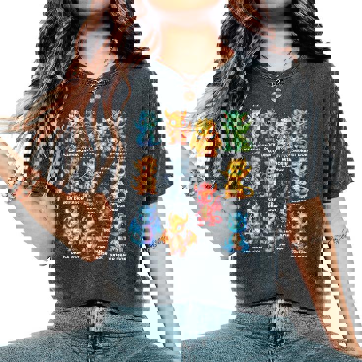 タイプ オブ ドラゴン クール ドラゴン キッズ 幼児 男の子 女の子 レディースオーバーサイズコンフォートTシャツ