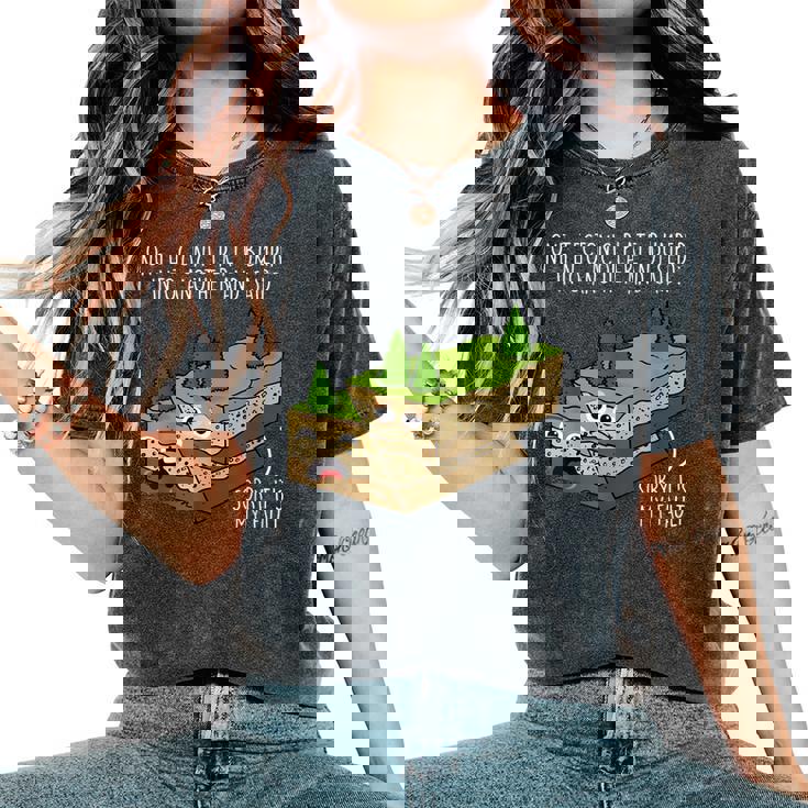 テクトニックプレートorry My Fault Teacher レディースオーバーサイズコンフォートTシャツ