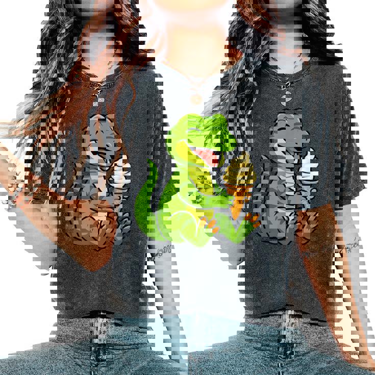 トカゲ アイスクリーム 動物園 動物好き カワイイ 男の子 女の子 キッズ レディースオーバーサイズコンフォートTシャツ