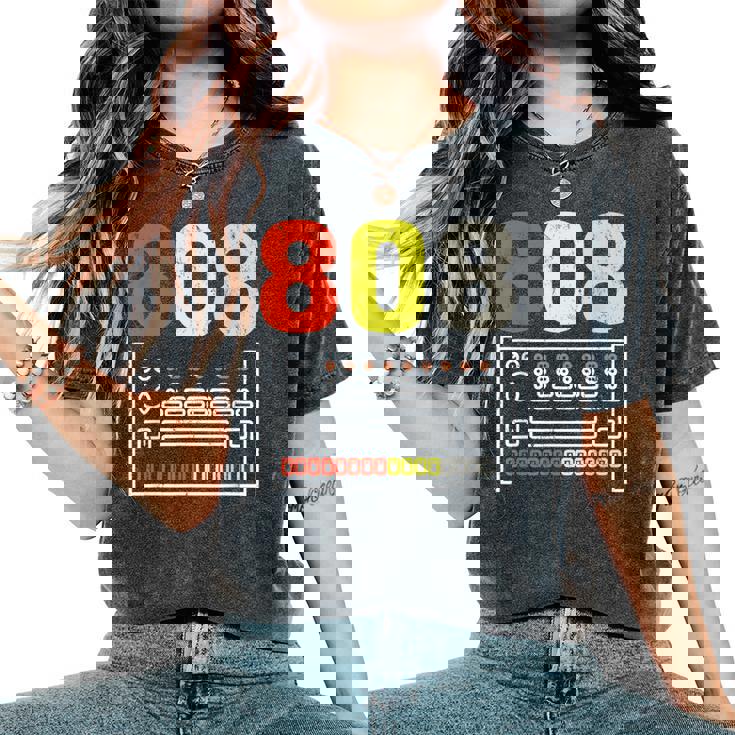 ヴィンテージ 808 ローランド ドラムマシン ギフト 男性 女性 ドラムに レディースオーバーサイズコンフォートTシャツ ヴィンテージ 808 ローランド ドラムマシン ギフト 男性 女性 ドラムに レディースオーバーサイズコンフォートTシャツ