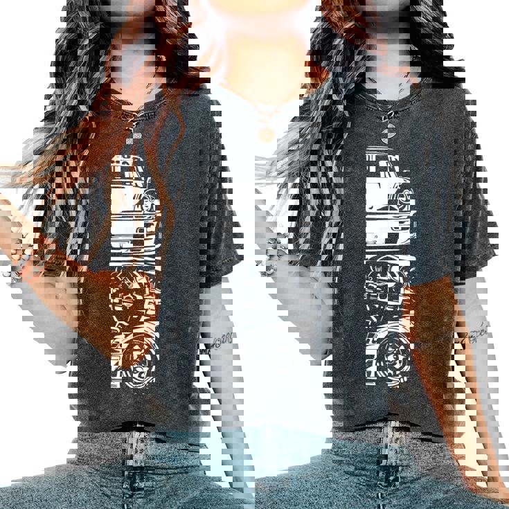 ヴィンテージ 日本製 自動車 カーレース ドライバー 楽しい 女性 男性 レディースオーバーサイズコンフォートTシャツ ヴィンテージ 日本製 自動車 カーレース ドライバー 楽しい 女性 男性 レディースオーバーサイズコンフォートTシャツ