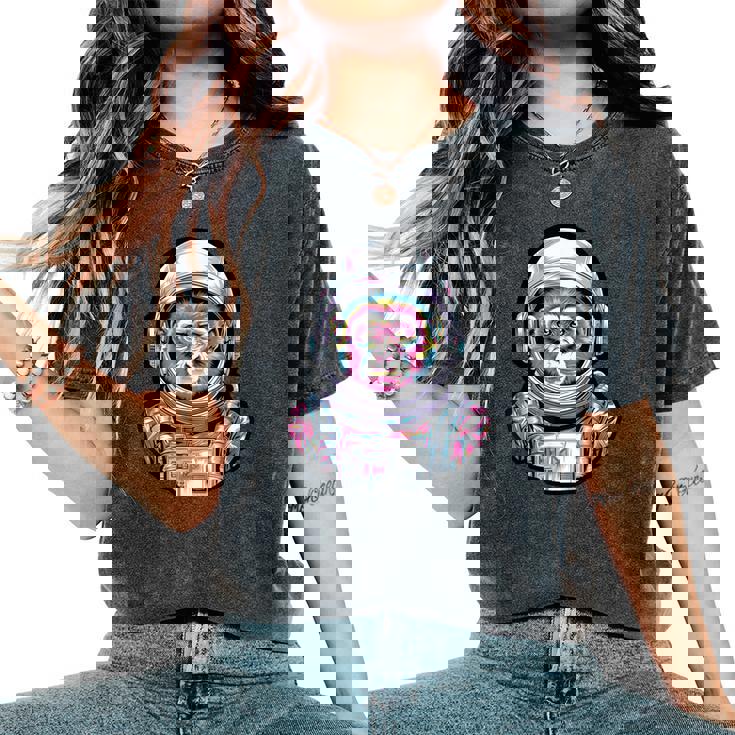 宇宙飛行士 猿 やってる 猿 惑星 科学 ギャグ 女性 男性 レディースオーバーサイズコンフォートTシャツ