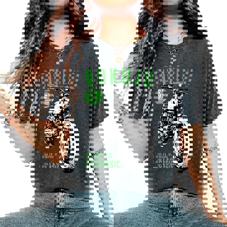 緑寿祝い バイク好き 車好き 父 男性 女性 クラシックバイク 66歳 I'm Not Old I'm Classic レディースオーバーサイズコンフォートTシャツ