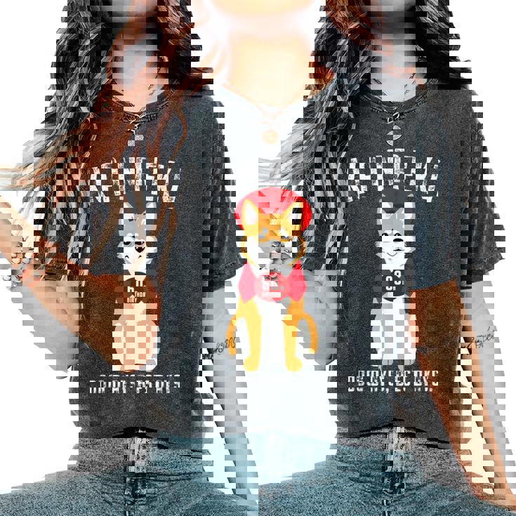 還暦祝い 犬 柴犬 ちゃんちゃんこ 男性 女性 犬好き 60歳 Dog Days Best Days レディースオーバーサイズコンフォートTシャツ 還暦祝い 犬 柴犬 ちゃんちゃんこ 男性 女性 犬好き 60歳 Dog Days Best Days レディースオーバーサイズコンフォートTシャツ