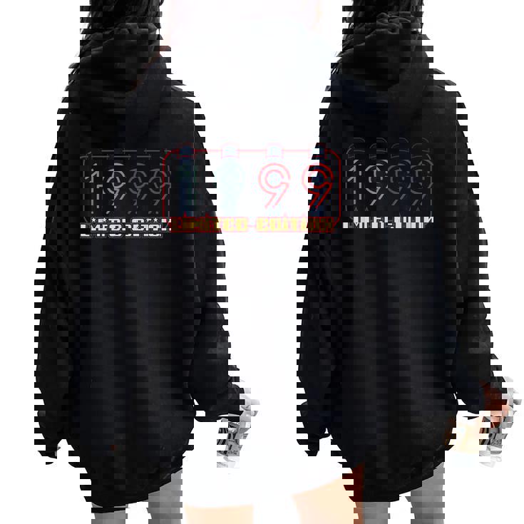 26 Cumpleaños Hombre 26 Años 1999 Decoración Divertido Regalo Women Oversized Hoodie Back Print