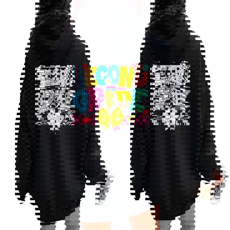 2年生 女の子 男の子 先生 2年生 新学期 レディース オーバーサイズ パーカー バックプリント