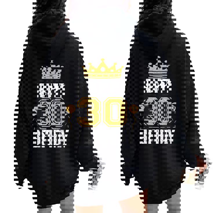 30歳の男性と女性のためのハッピー30歳の誕生日のアイデア レディース オーバーサイズ パーカー バックプリント