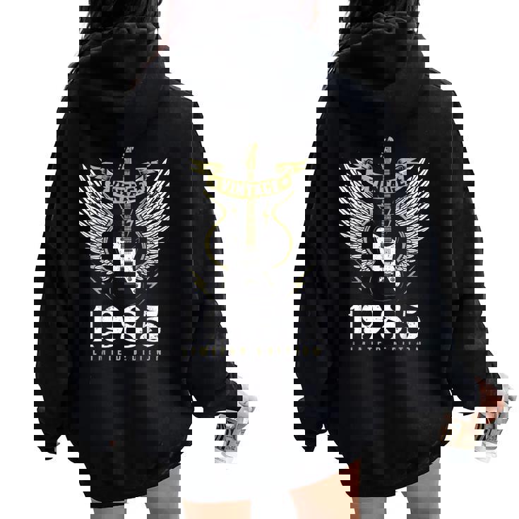 40 Años Cumpleaños 1985 Retro Hombre Regalo Divertido Women Oversized Hoodie Back Print