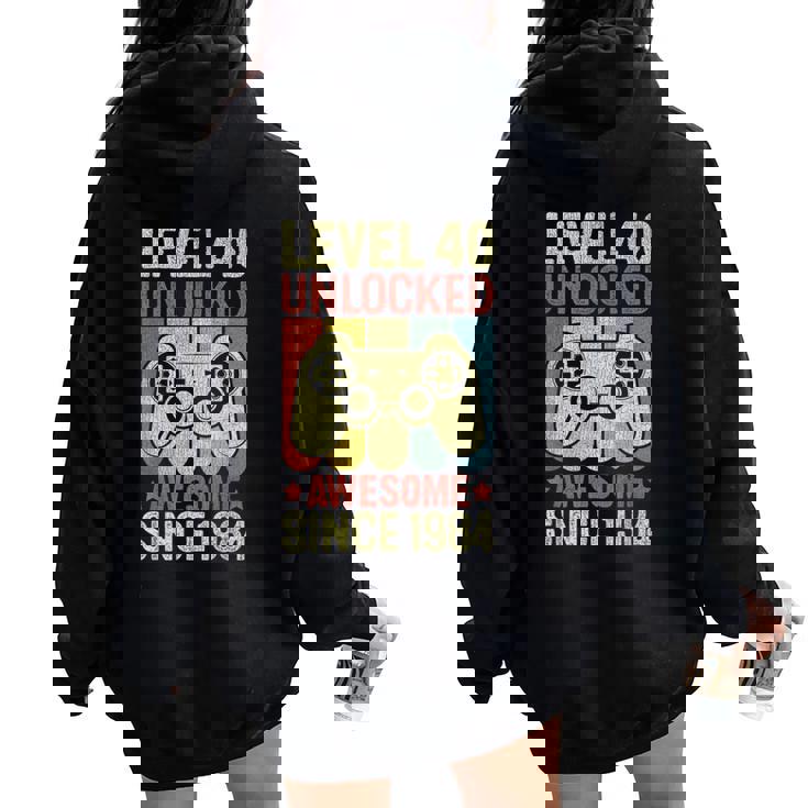 40歳の誕生日 男性 女性 40歳 1984年 装飾 面白い ギフト レディース オーバーサイズ パーカー バックプリント