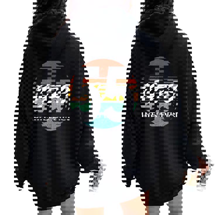 55歳の誕生日 男性 女性 55歳 1970年生まれ レディース オーバーサイズ パーカー バックプリント