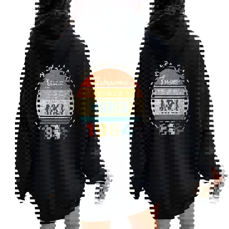 60歳の誕生日ギフト 男性 女性 60歳 3月 1964 レディース オーバーサイズ パーカー バックプリント