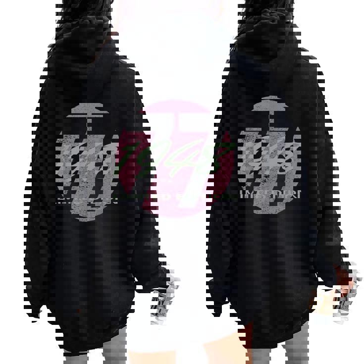 77歳の誕生日 男性 女性 77歳 1948年生まれ レディース オーバーサイズ パーカー バックプリント