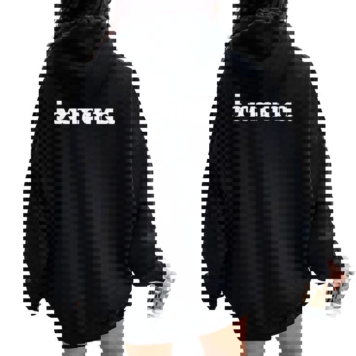 Banana バナナドット ロゴ バナナ パロディ おもしろ ギャグ ハイブランド レディース オーバーサイズ パーカー バックプリント