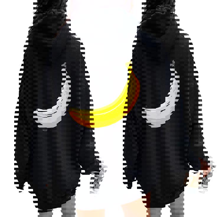 Bananaeganegetarian Merch レディース オーバーサイズ パーカー バックプリント