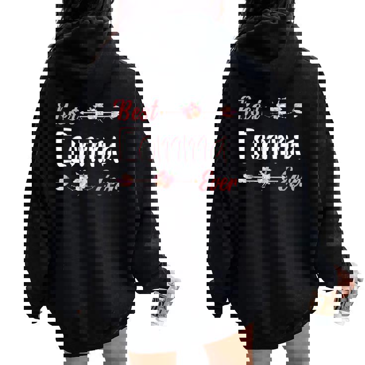 Best Eomma Ever Korean Mom Floral Mother’S Day Women Oversized Hoodie Back Print