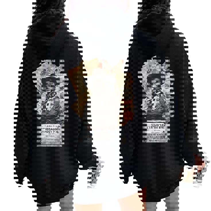 Black Cowgirl Western Rodeo Black History Texas Women Women Oversized Hoodie Back Print