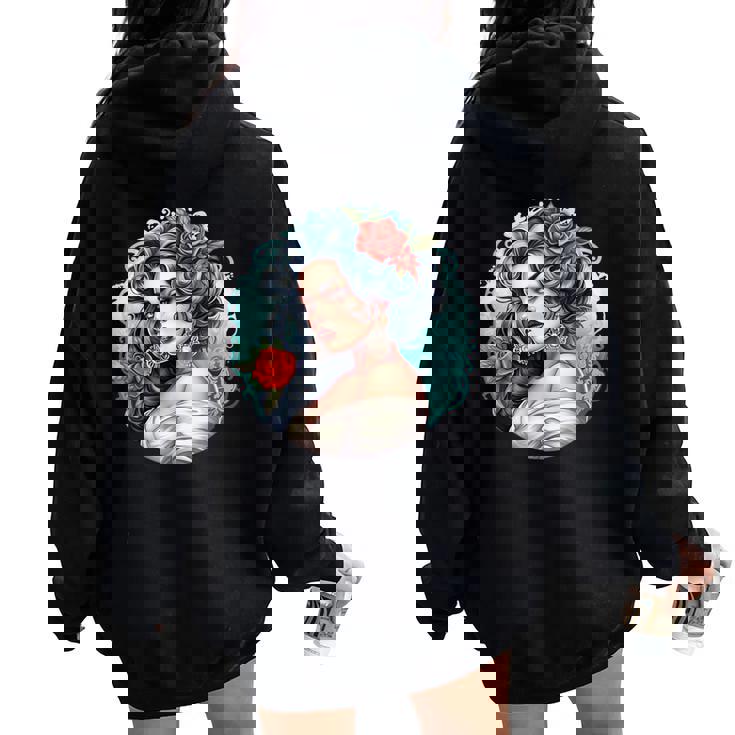 Chicano Girl メキシコ系アメリカ人 シカーノ ヒスパニック ラティーナ レディース オーバーサイズ パーカー バックプリント