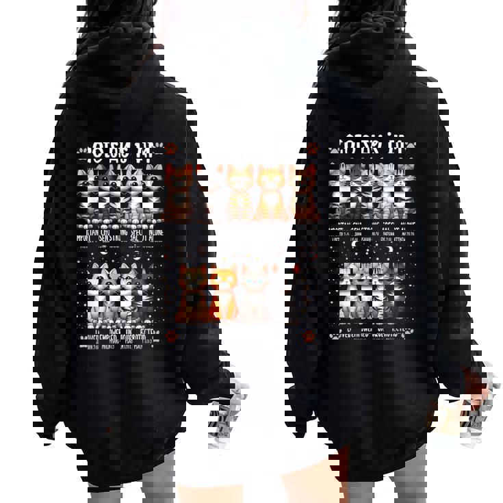 Godays I Am Christian 聖書詩 猫好き クリスチャン レディース オーバーサイズ パーカー バックプリント