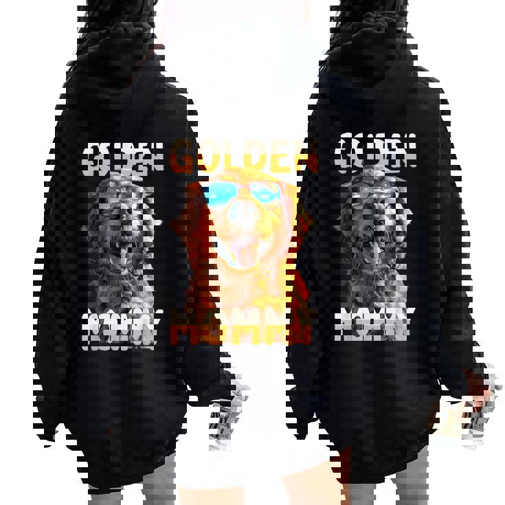 Golden Mommyゴールデン・ママ 母の日 ゴールデンレトリバー・ママ レディース オーバーサイズ パーカー バックプリント