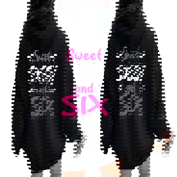 Happy 6Th Birthdayweetassy Andix Girls 6歳 レディース オーバーサイズ パーカー バックプリント