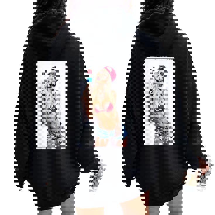 Hot Girl On 男性用 セクシー アイス ポップ ピンナップ 3 グランジ レディース オーバーサイズ パーカー バックプリント