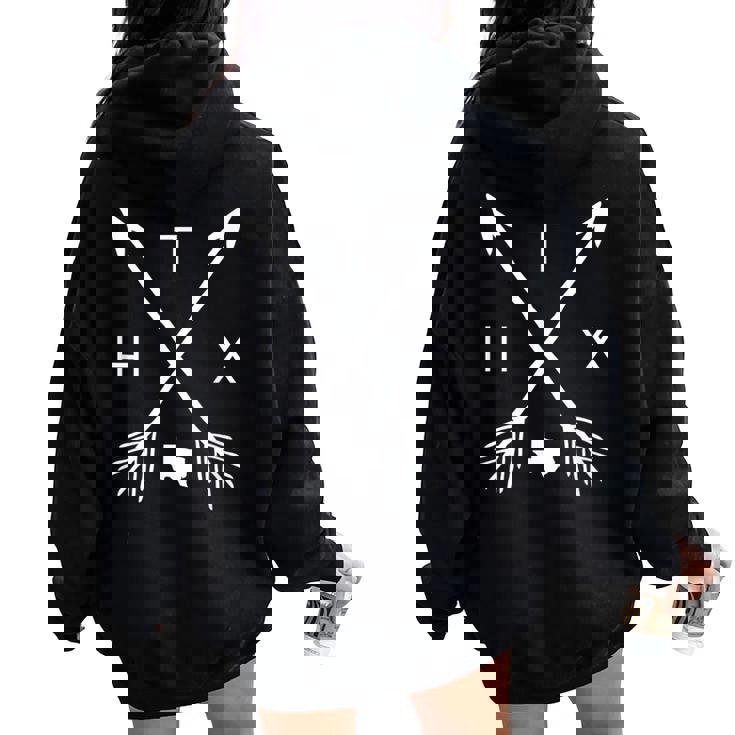 Htx Houston Women レディース オーバーサイズ パーカー バックプリント