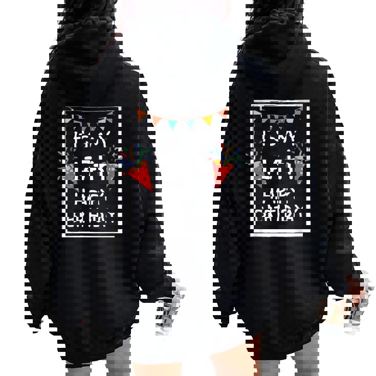 It's My 17Th Birthday Happy 17歳 誕生日 男の子 女の子 レディース オーバーサイズ パーカー バックプリント