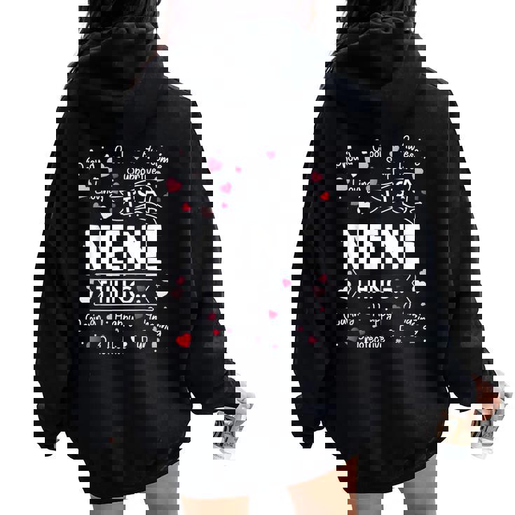 It's A Nene Thing Sayings Cute Grandma Women Oversized Hoodie Back Print