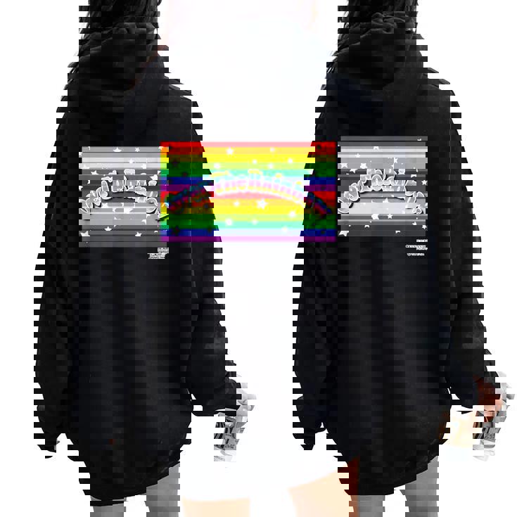 King Of Prism Over The Rainbow レディース オーバーサイズ パーカー バックプリント