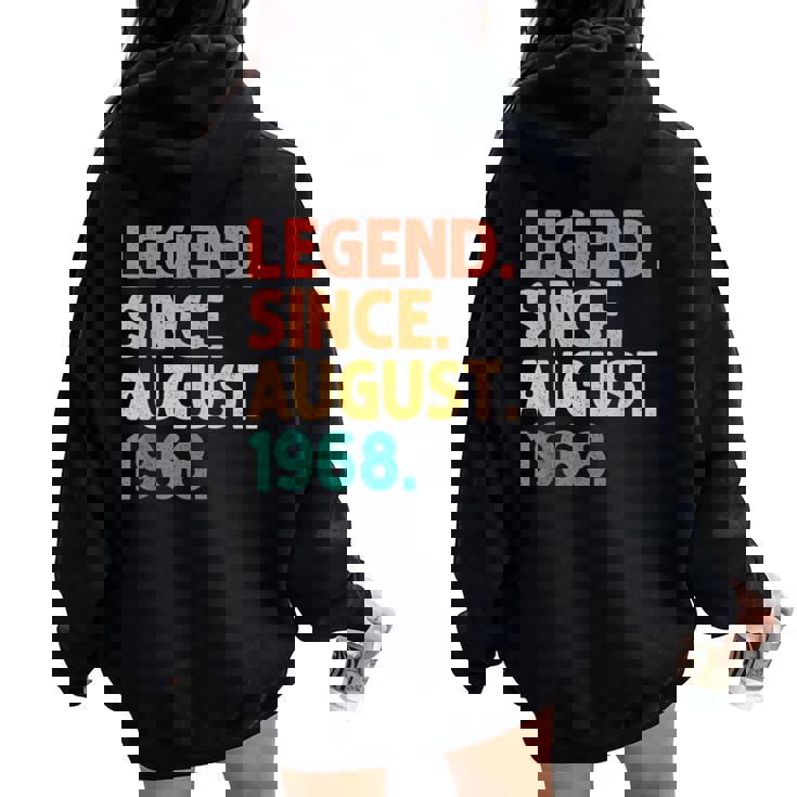 Legendince August 1968 Birthdayintage 1968 レディース オーバーサイズ パーカー バックプリント