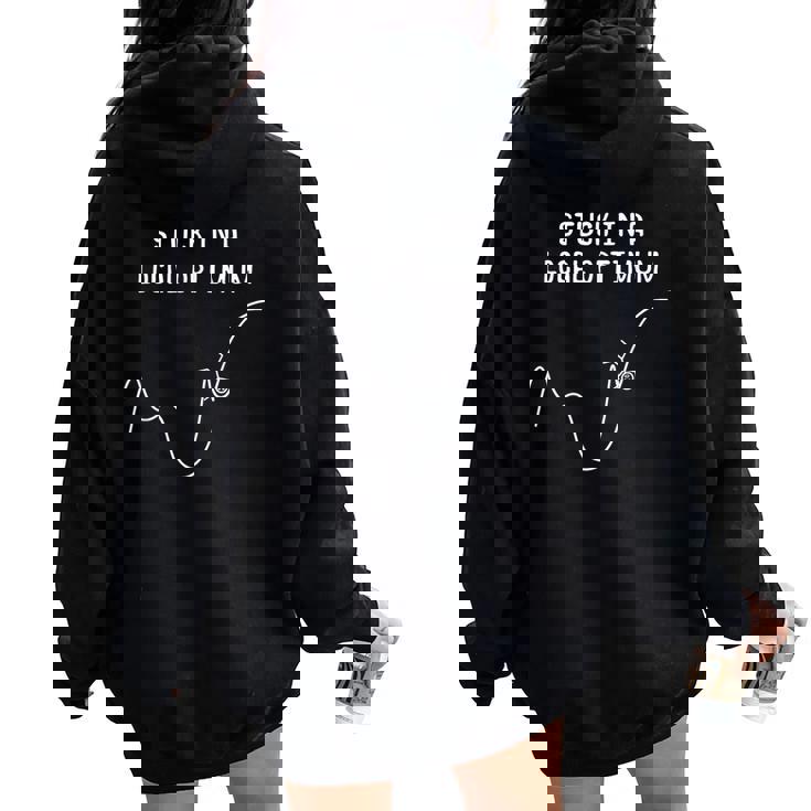 Local Optimum Maths データサイエンスギフト Ki レディース オーバーサイズ パーカー バックプリント