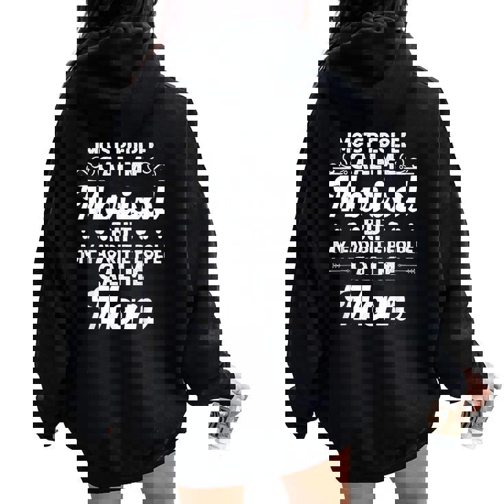 Marisol Name Mother's Day Personalized Mom Women Oversized Hoodie Back Print