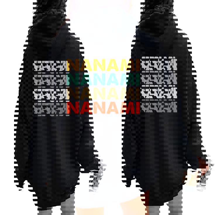 Nanami 七海 レディース オーバーサイズ パーカー バックプリント