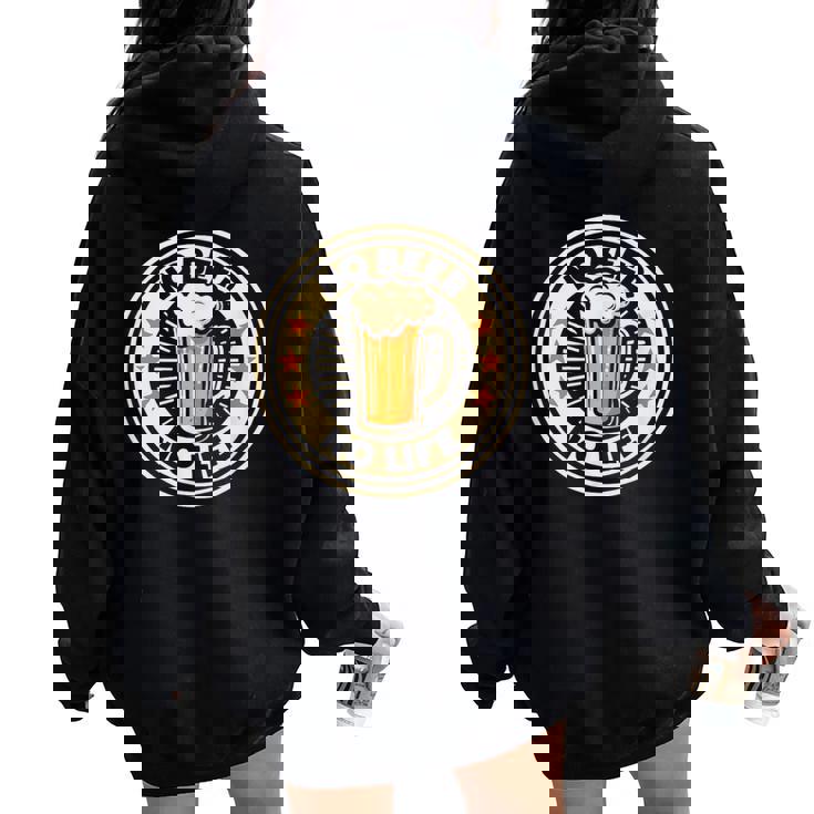 No Beer No Life ヴィンテージドリンク ビール愛好家 ビールファン向け レディース オーバーサイズ パーカー バックプリント