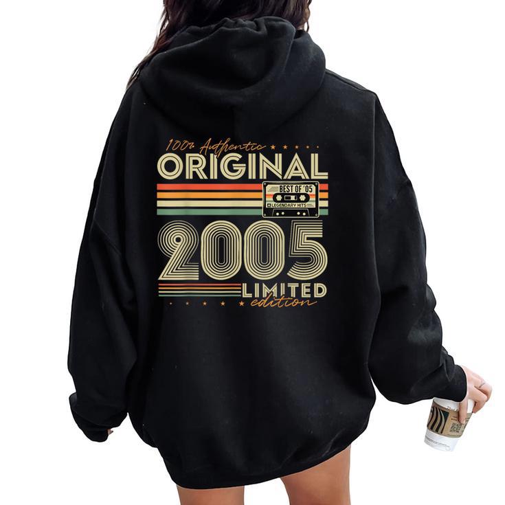 Original 2005Intage Regalo 20º Cumpleaños Hombre Women Oversized Hoodie Back Print