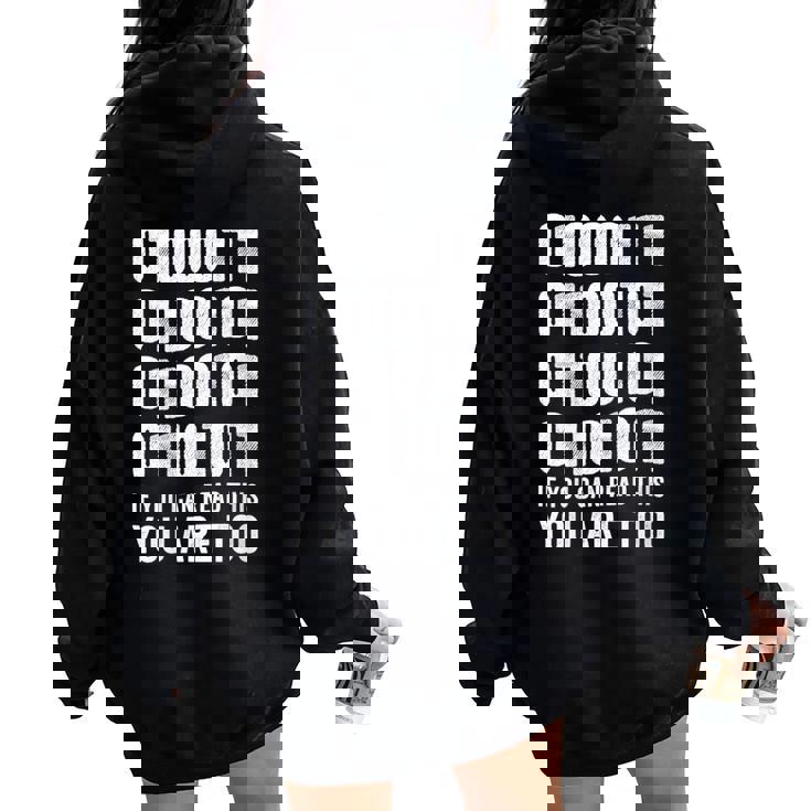 Programador Informático De Código Binario De Informática Cuello Women Oversized Hoodie Back Print