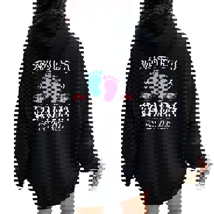 Promoted To Grandma 2025Oon To Be Grandma 母の日 2025 レディース オーバーサイズ パーカー バックプリント