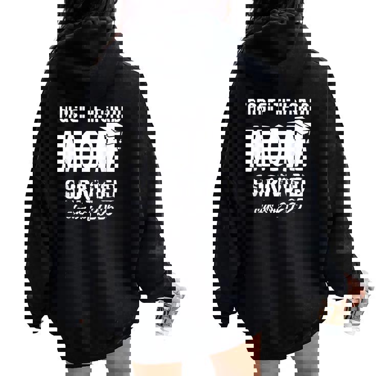 Proud Mom Of A 2025 Graduate 2025 Graduation Women Oversized Hoodie Back Print