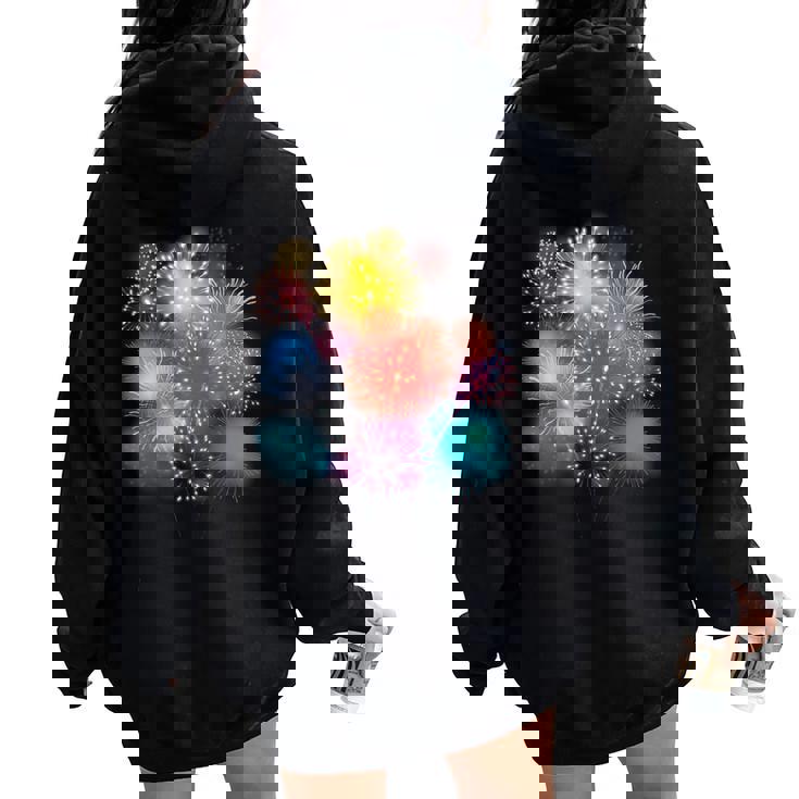 Pyrotechnics パイロマニック花火 パイロ爆発ロケット レディース オーバーサイズ パーカー バックプリント