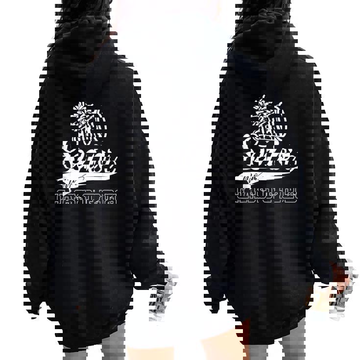 Senior Year Cheer Mom Class Of 2026 Cheerleader Graduation Women Oversized Hoodie Back Print