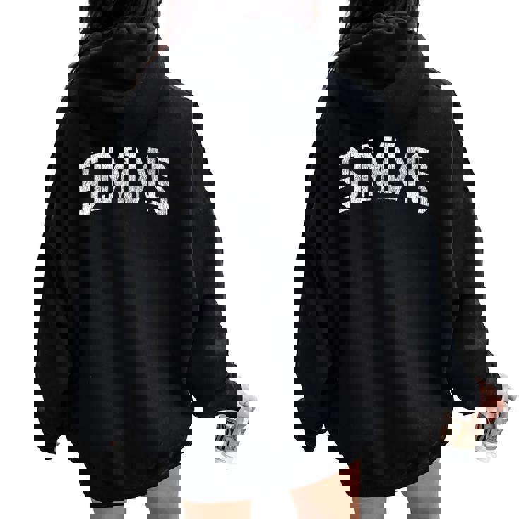 Simms Oklahoma Ok ビンテージ アスレチック スポーツデザイン レディース オーバーサイズ パーカー バックプリント