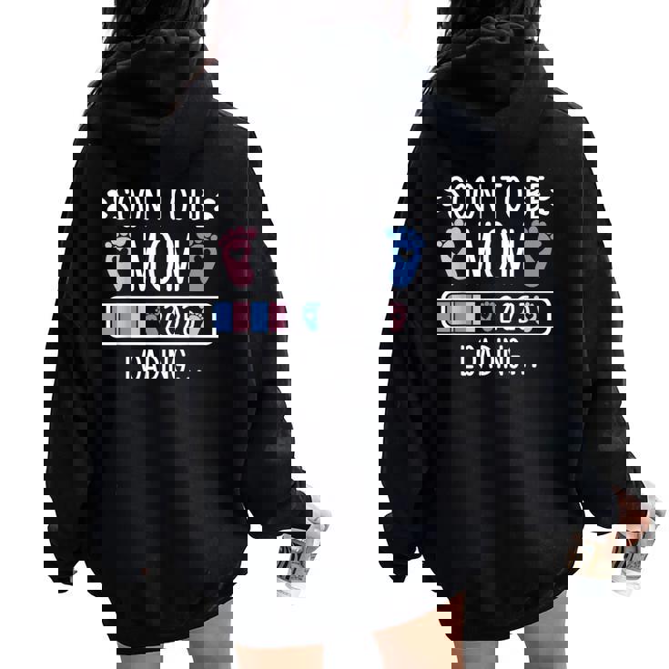 Soon To Be Mom 2025 妊娠中のお知らせ 2025 レディース オーバーサイズ パーカー バックプリント