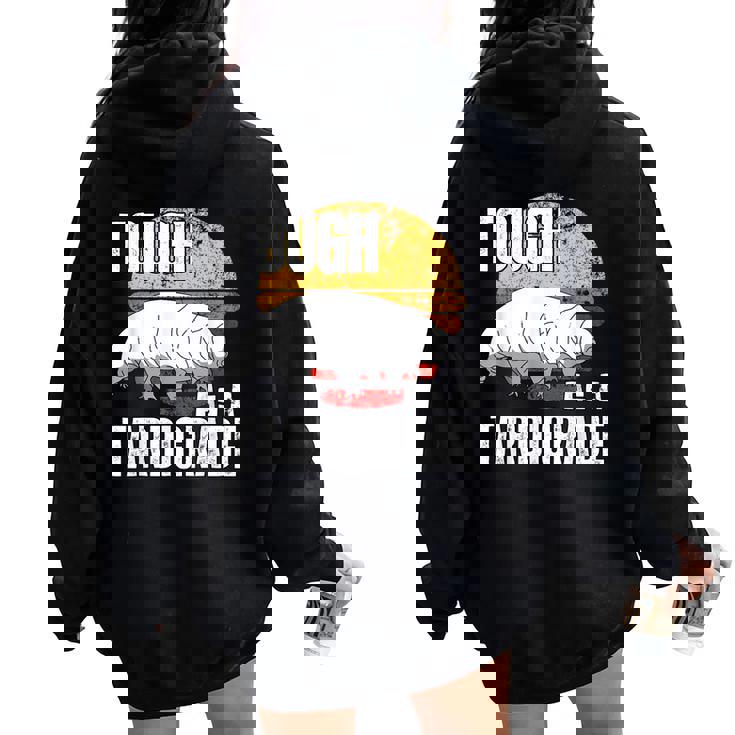 Tardigrade ウミグマ クマムシ 苔 生物学 レディース オーバーサイズ パーカー バックプリント