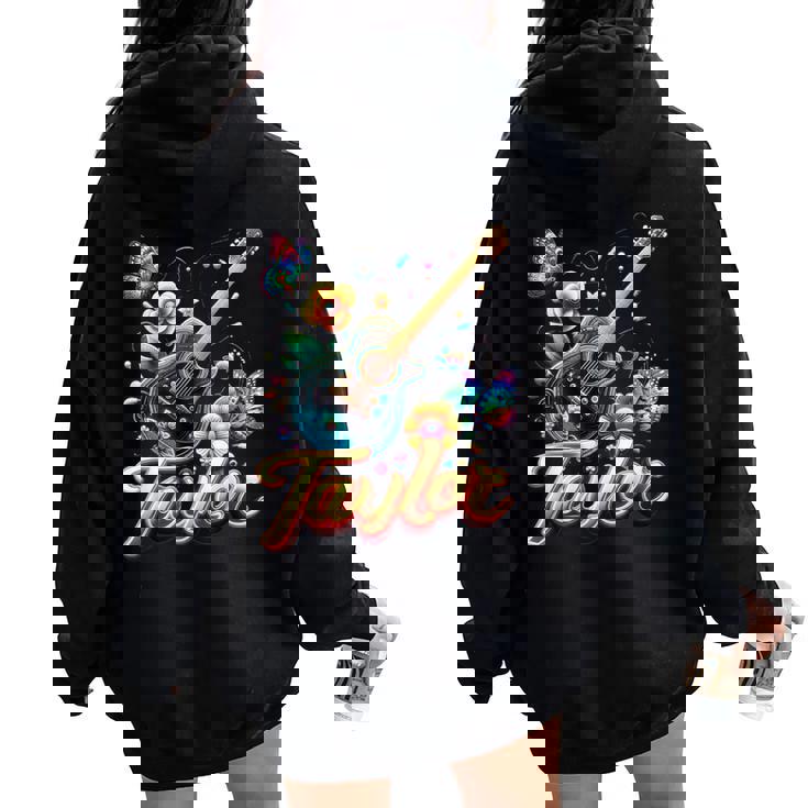 Taylor ファーストネーム I Love Taylor Birthday Girl Groovy 2010年代 レディース オーバーサイズ パーカー バックプリント