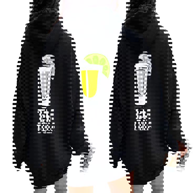 Team Tequila アルコール シンコ・デ・マヨ メキシカンテキーラ レディース オーバーサイズ パーカー バックプリント
