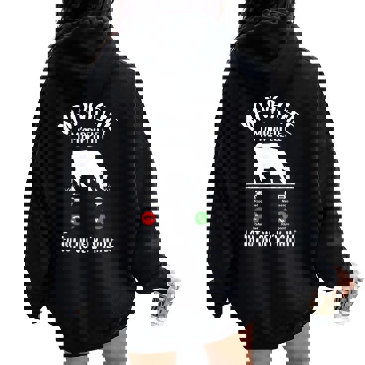 J'aime Les Vaches Et Peut-être 3 Personnes Sweat à Capuche