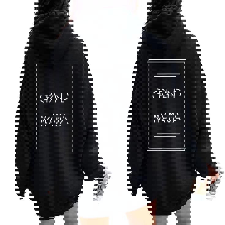 おばあちゃん、グランドママへのサプライズ妊娠発表ギフト レディース オーバーサイズ パーカー バックプリント